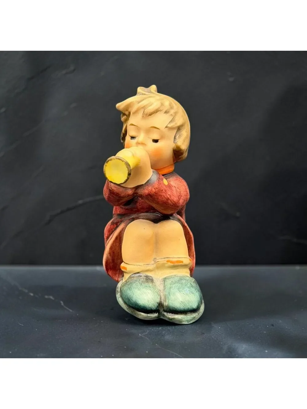 Vintage Goebel Hummel #391 Girl With Trumpet Figurine Made in W Germany 3 Inch